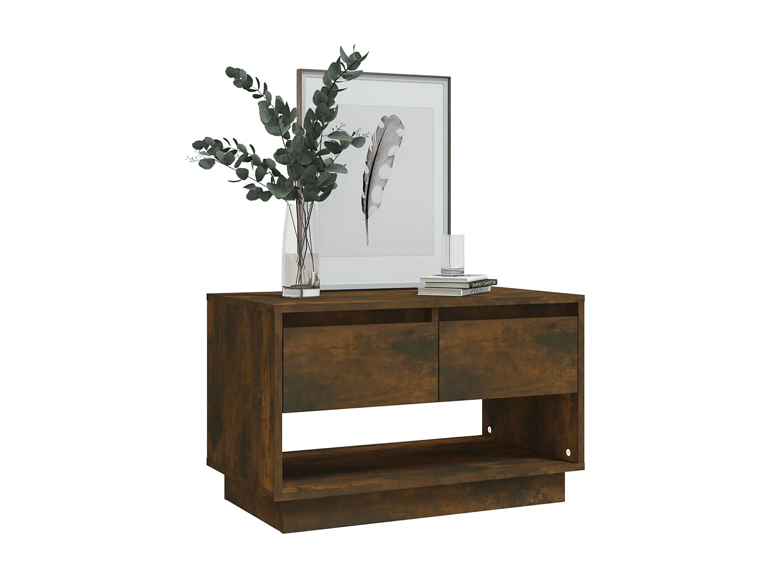 Mueble de TV | Mueble de salón madera de ingeniería roble ahumado 70x41x44 cm