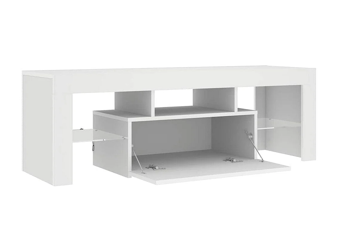 Mueble para TV  | Gabinete de TV |  Mueble de salón con luces LED blanco 120x35x40 cm