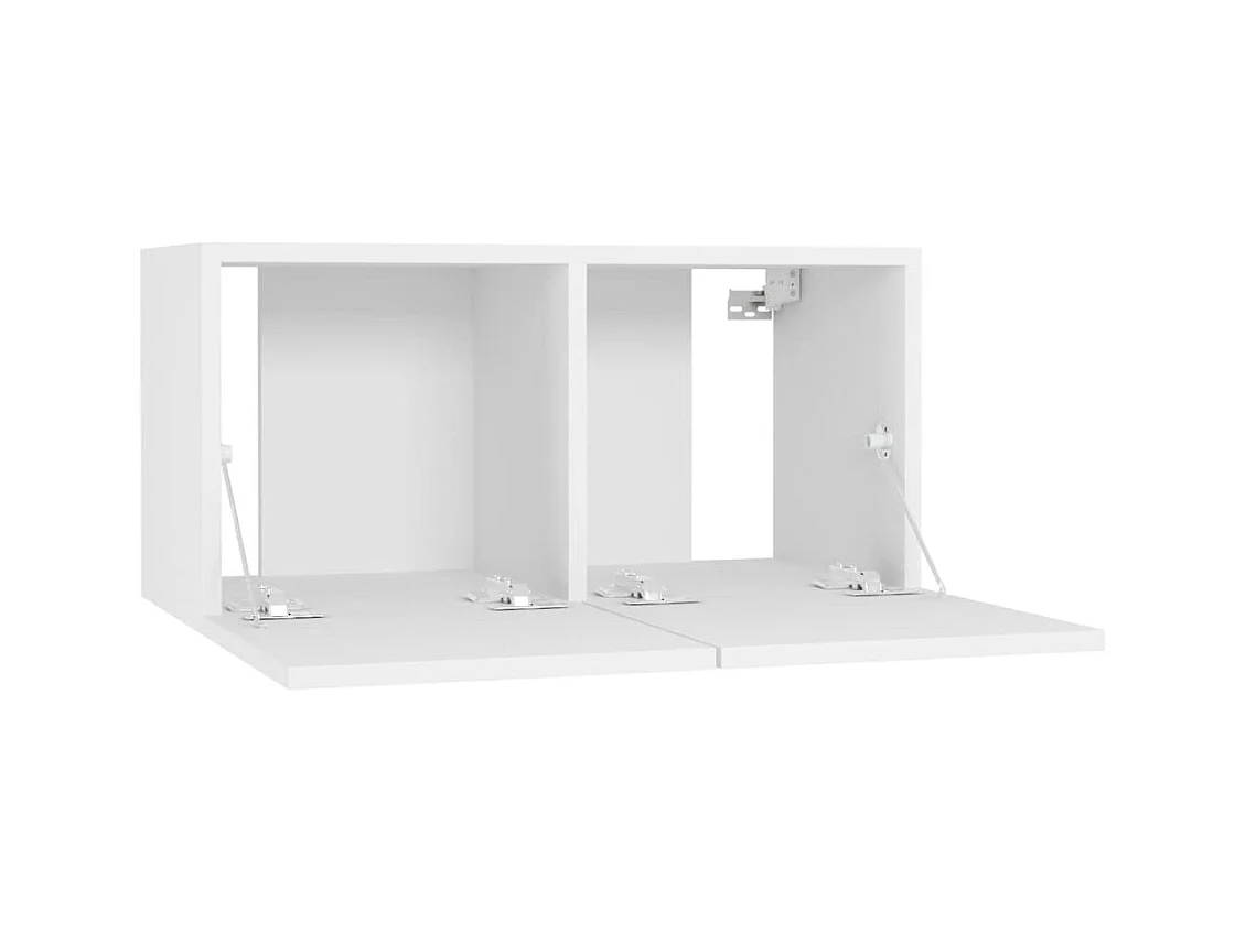 Muebles de salón | Gabinetes de TV |  Muebles de TV 4 pzas madera de ingeniería blanco 60x30x30 cm