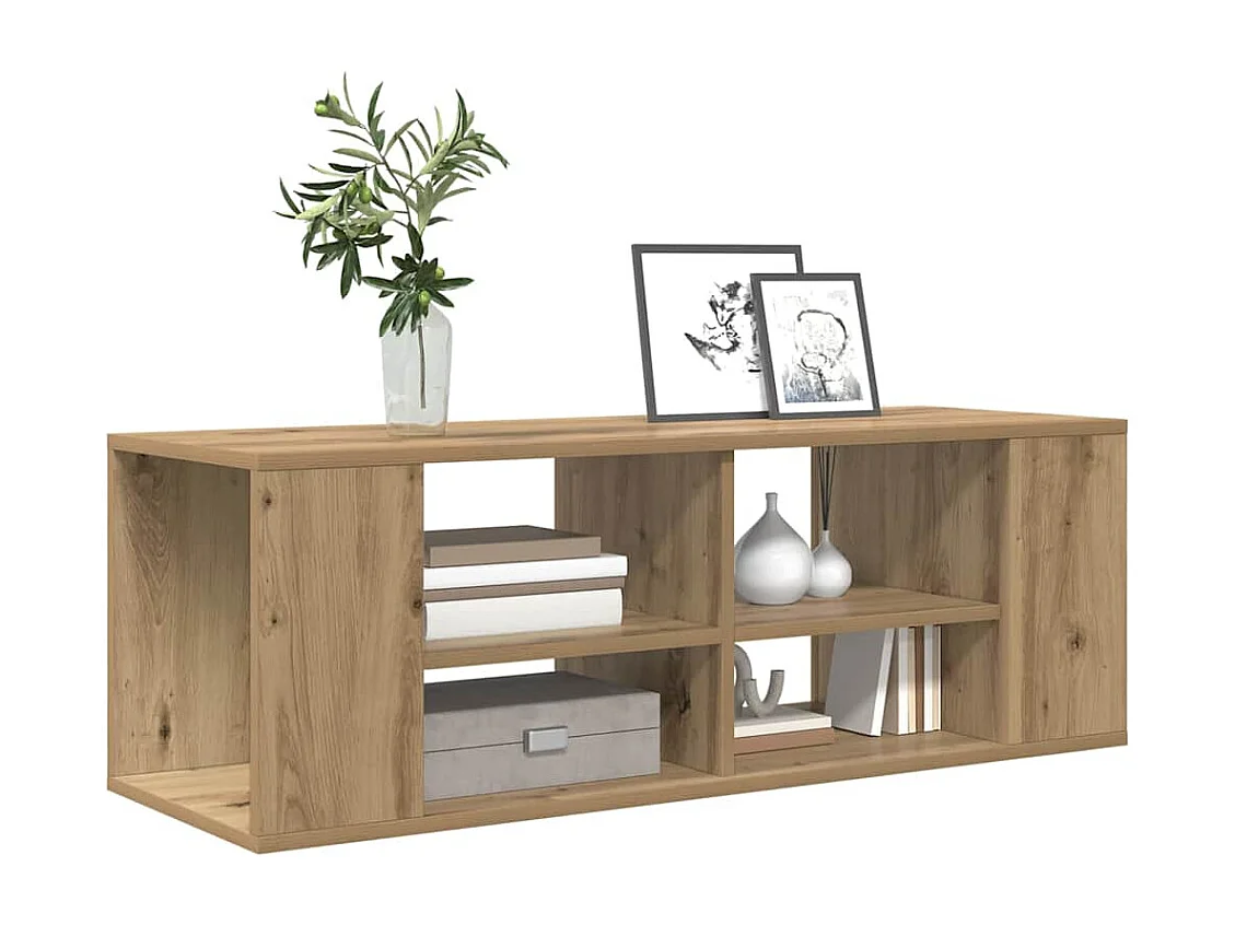 Meuble TV | Banc TV | Armoire TV chêne artisanal 102 x 35 x 35 cm Bois d'ingénierie