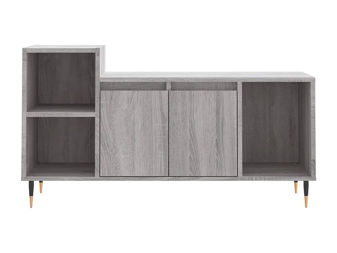 Mueble de TV | Mueble de salón madera contrachapada gris Sonoma 100x35x55 cm