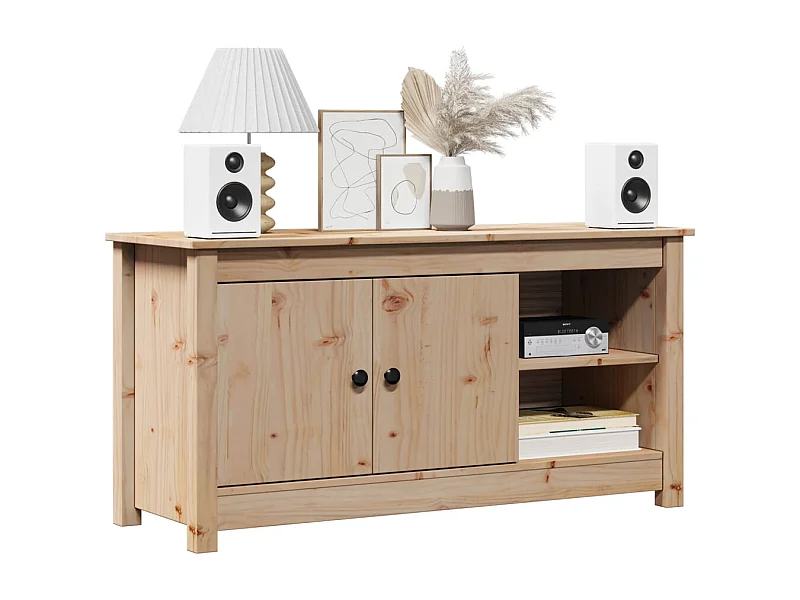 Tv-meubel | Tv-Bank | TV-kast 103x36,5x52 cm massief grenenhout