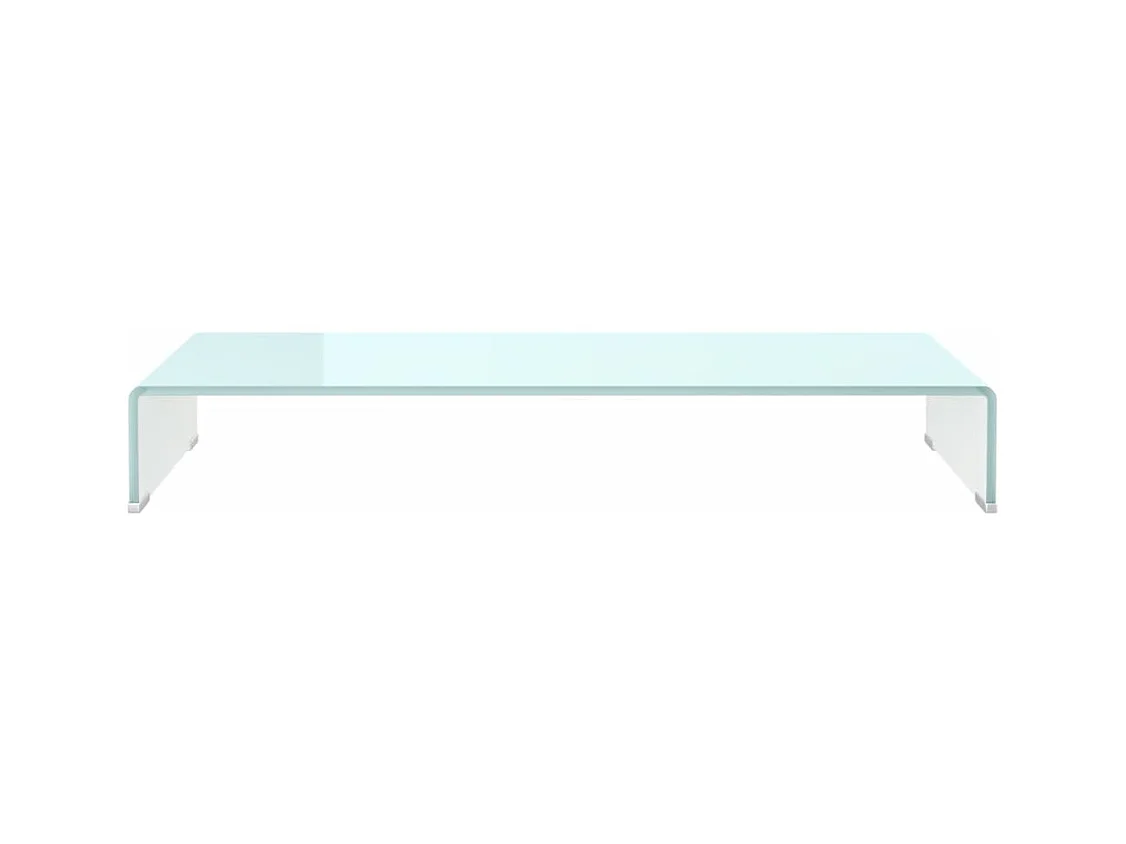 Mueble TV | Elevador de monitor cristal verde 90x30x13 cm