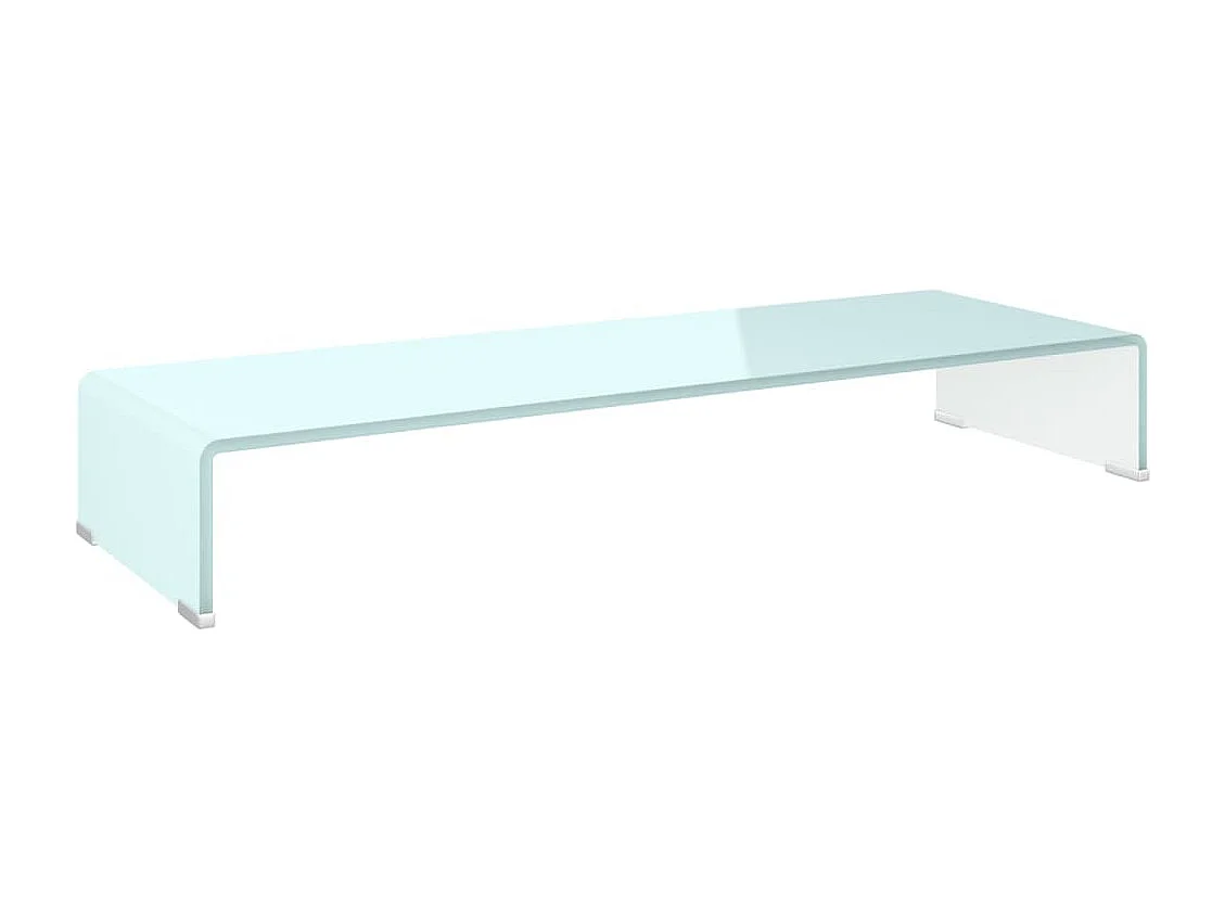 Mueble TV | Elevador de monitor cristal verde 90x30x13 cm