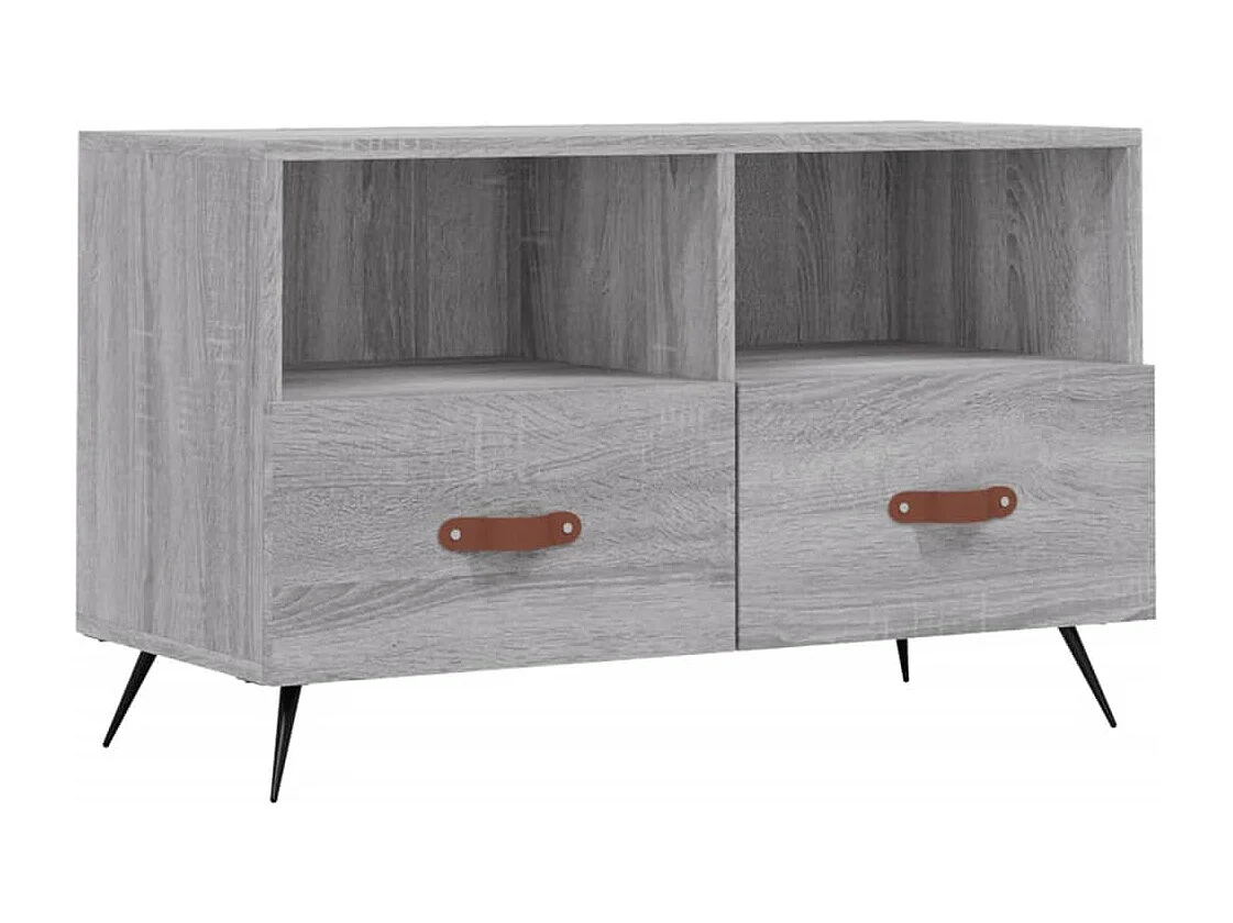 Meuble TV | Banc TV | Armoire TV Sonoma gris 80x36x50 cm Bois d'ingénierie