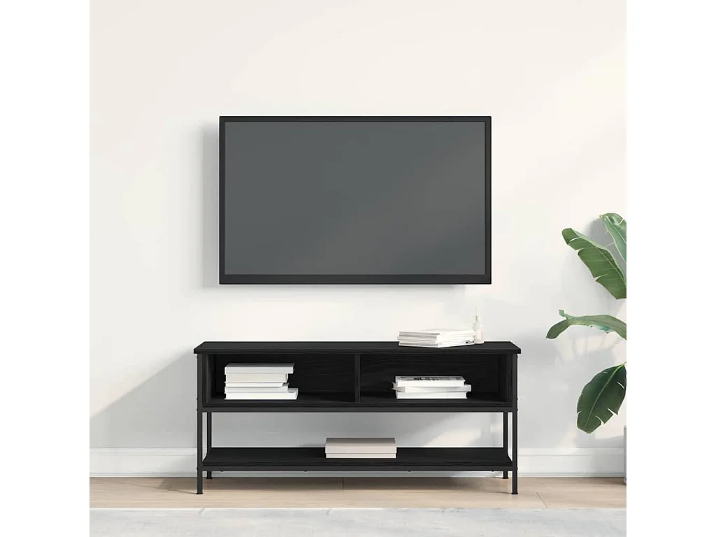 Gabinete de TV | Mueble de TV | Mueble de salón Roble negro 100 x 35 x 45 cm