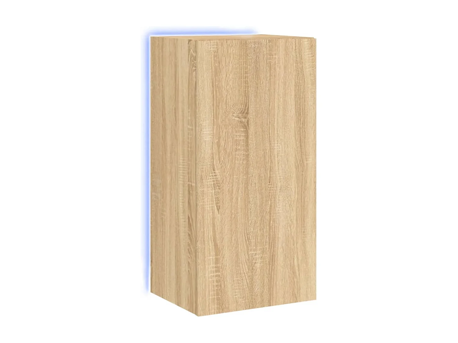 Mueble de TV | Mueble de salón de pared con luces LED roble Sonoma 40,5x35x80 cm
