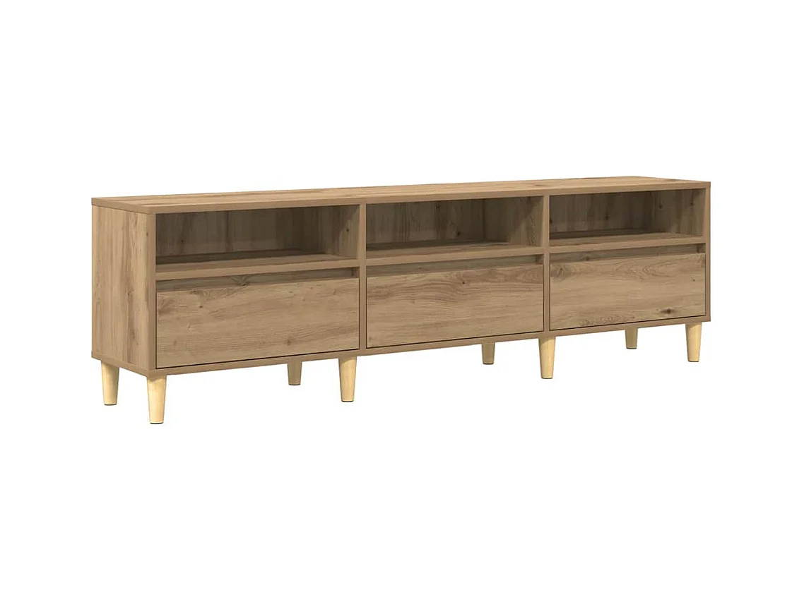 Gabinete de TV | Mueble de TV | Mueble de salón con cajón Roble artisan 150 x 30 x 45 cm