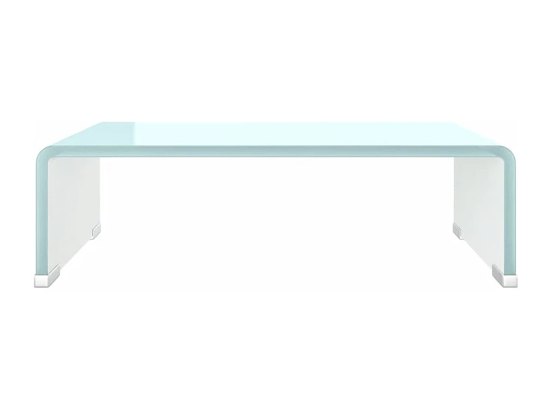 Mueble TV | Elevador de monitor cristal verde 40x25x11 cm