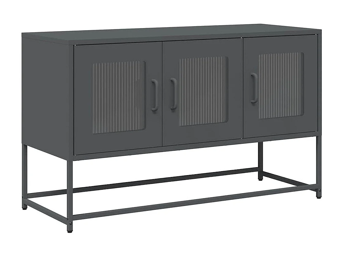 Tv-meubel | Tv-Bank | TV-kast100,5x39x60,5 cm koudgewalst staal antracietkleurig