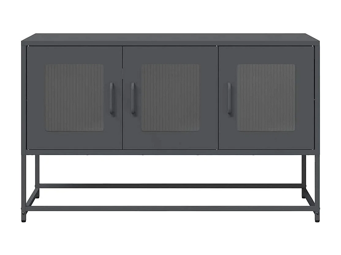 Tv-meubel | Tv-Bank | TV-kast100,5x39x60,5 cm koudgewalst staal antracietkleurig