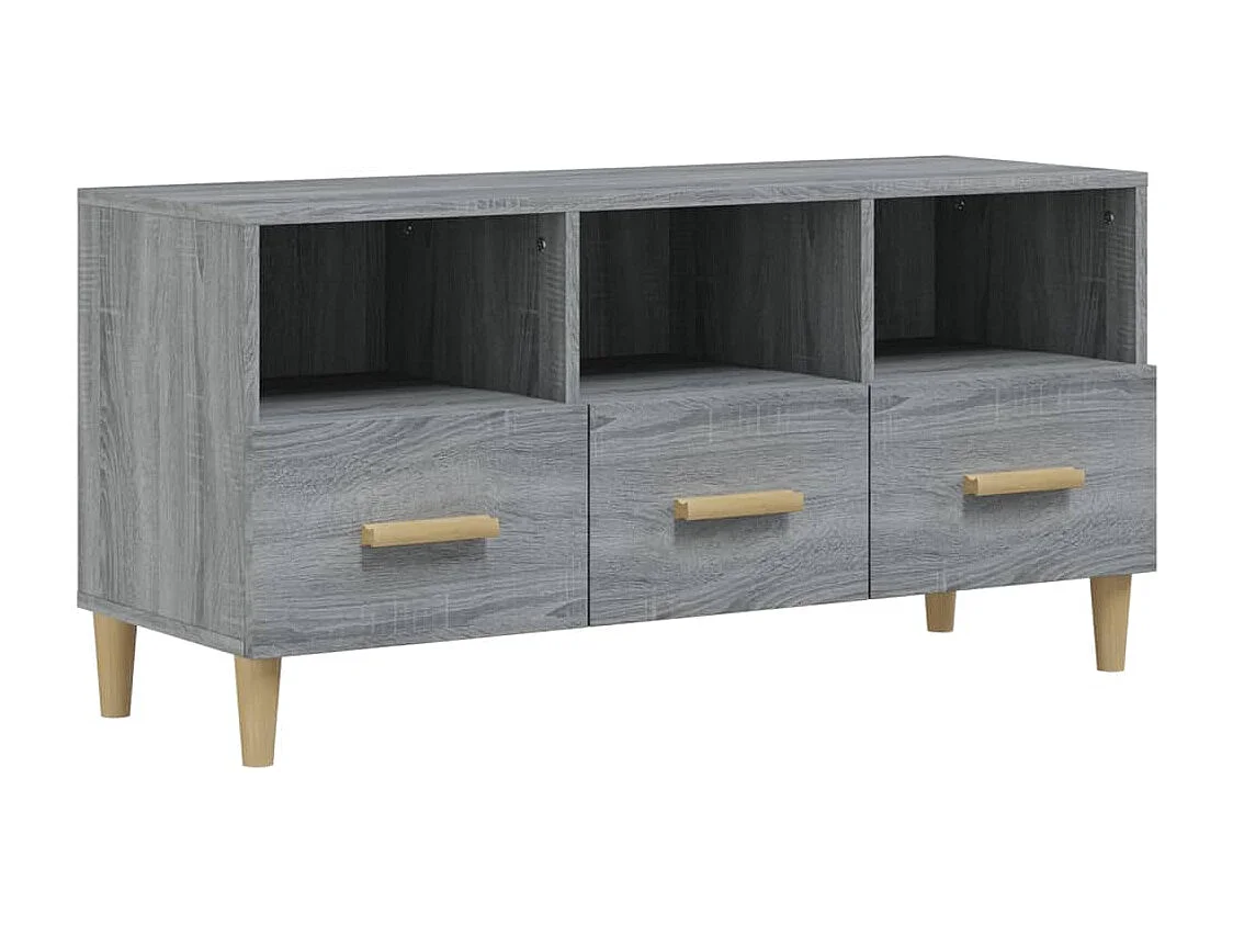 Mueble para TV  | Gabinete de TV |  Mueble de salón madera contrachapada gris Sonoma 102x36x50 cm