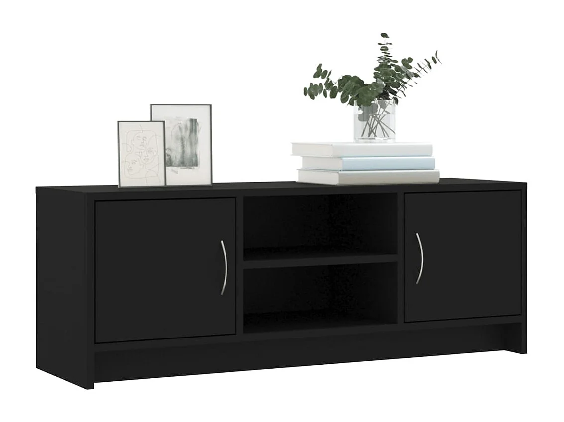 Meuble TV | Banc TV | Armoire TV noir 102x30x37,5 cm bois d'ingénierie