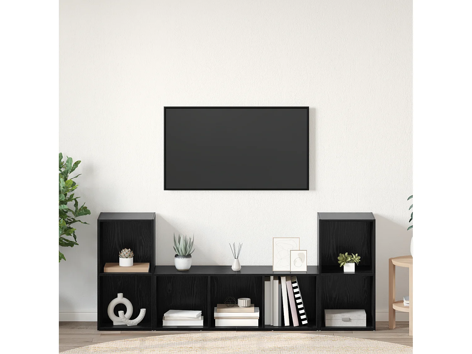 Ensemble de meubles TV | Bancs TV | Armoires TV 3 pcs Noir 107 x 35 x 37 cm