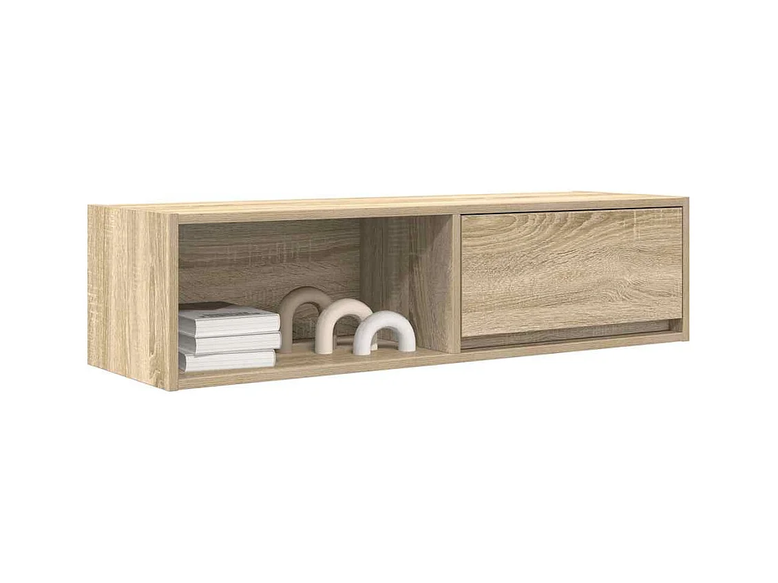 Muebles de TV | Gabinetes de TV |  Muebles de salón 2uds Roble Sonoma 100x31x25,5cm Madera ingeniería