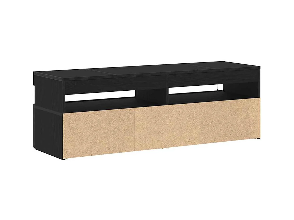 Gabinete de TV | Mueble de TV | Mueble de salón Negro 120 x 35 x 40 cm Madera contrachapada