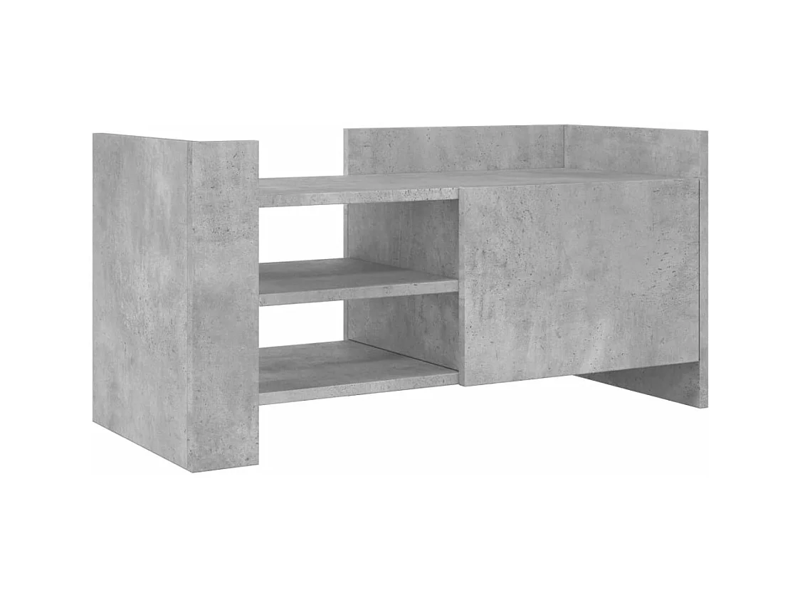Mueble de TV | Mueble de salón madera ingeniería gris hormigón 80x35x40 cm
