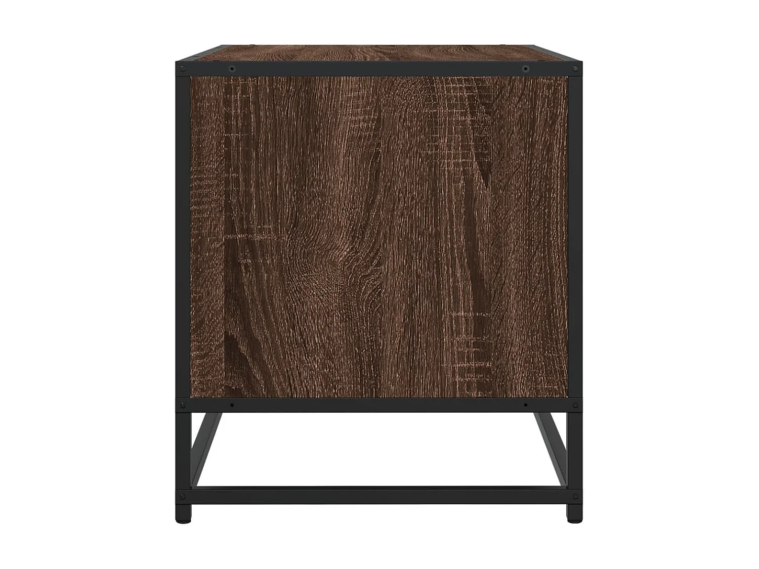 Tv-meubel | Tv-Bank | TV-kast91x40x46 cm bewerkt hout metaal bruin eikenkleur