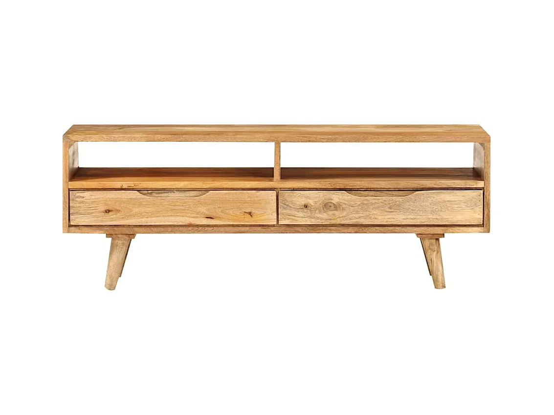 Mueble de TV | Mueble de salón madera maciza de mango 110x30x41 cm