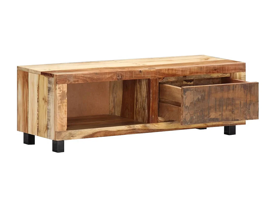 Meuble TV | Banc TV | Armoire TV 100x30x33 cm Bois de récupération massif