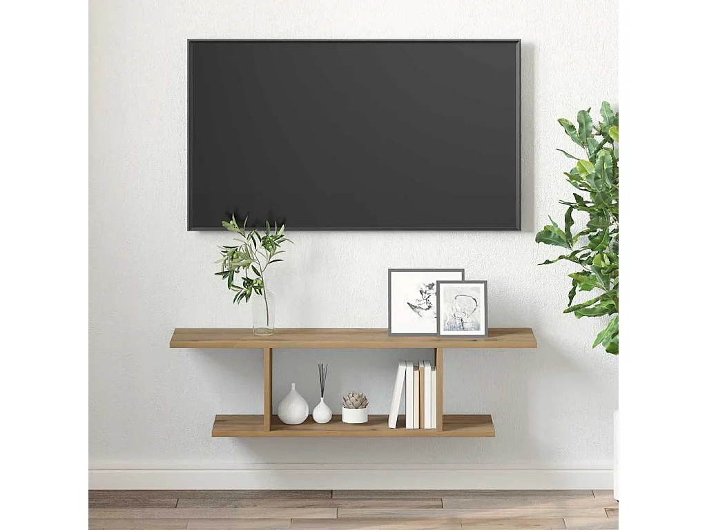 Meuble TV | Banc TV | Armoire TV Marron 103 x 30 x 26,5 cm Bois d'ingénierie