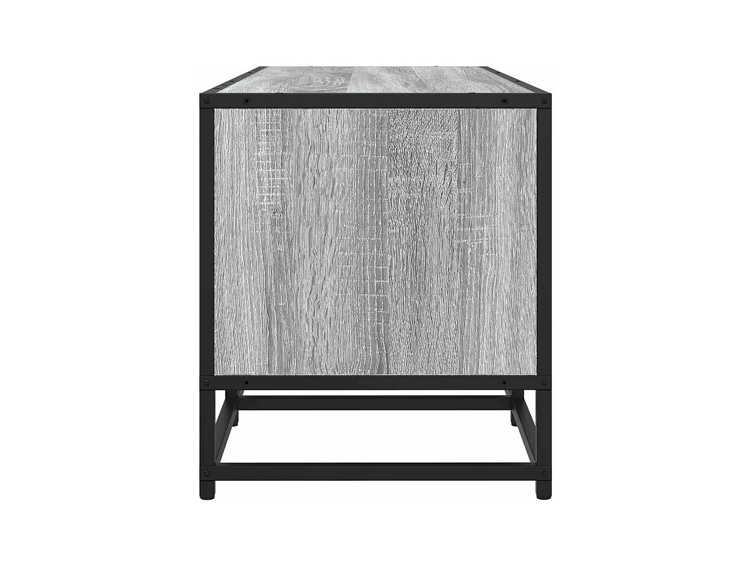 Tv-meubel | Tv-Bank | TV-kast160x35x41 cm bewerkt hout metaal grijs sonoma eiken