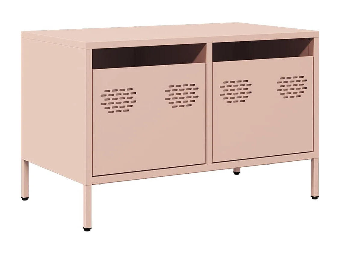 Tv-meubel | Tv-Bank | TV-kast68x39x43,5 cm koudgewalst staal roze