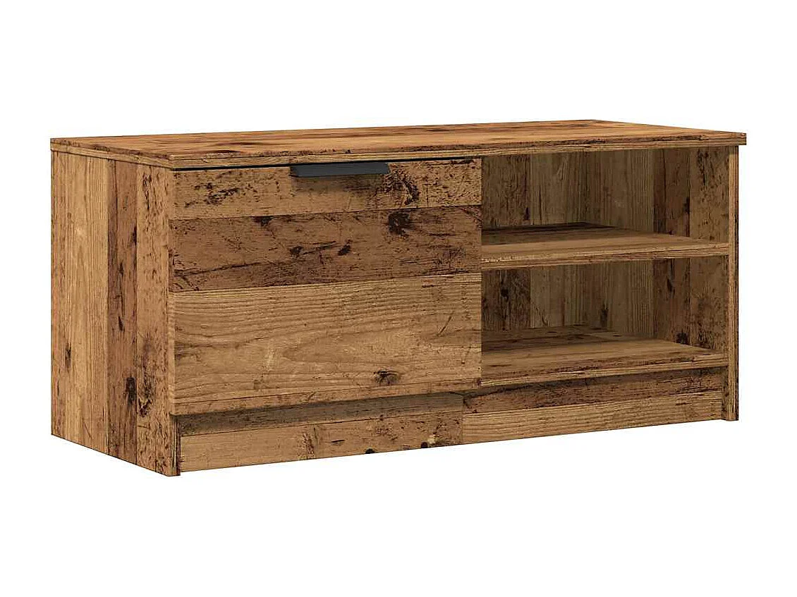 Mueble para TV  | Gabinete de TV |  Mueble de salón madera contrachapada envejecida 80x35x36,5 cm