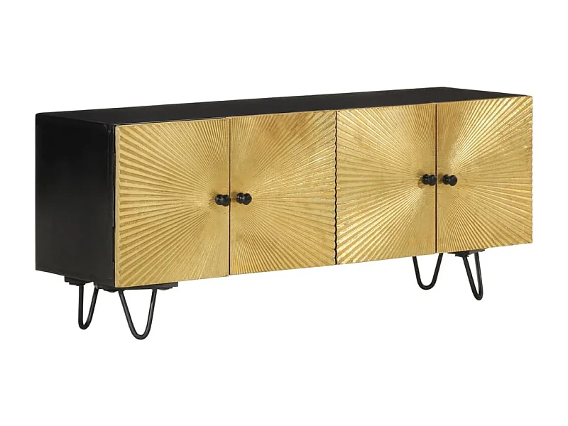 Meuble TV | Banc TV | Armoire TV 110x30x45 cm bois massif de manguier