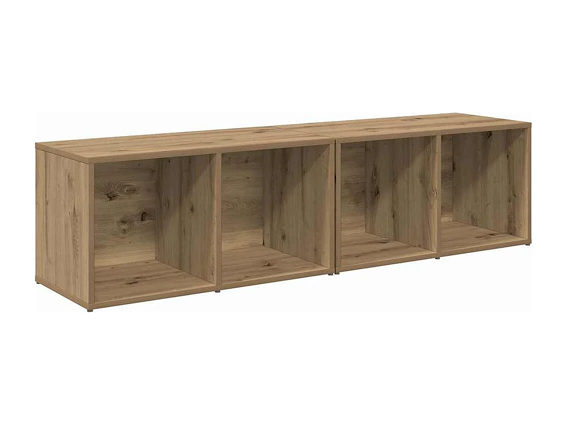 Conjunto de Mueble de TV | Mueble de salón Roble artesanal Madera contrachapada