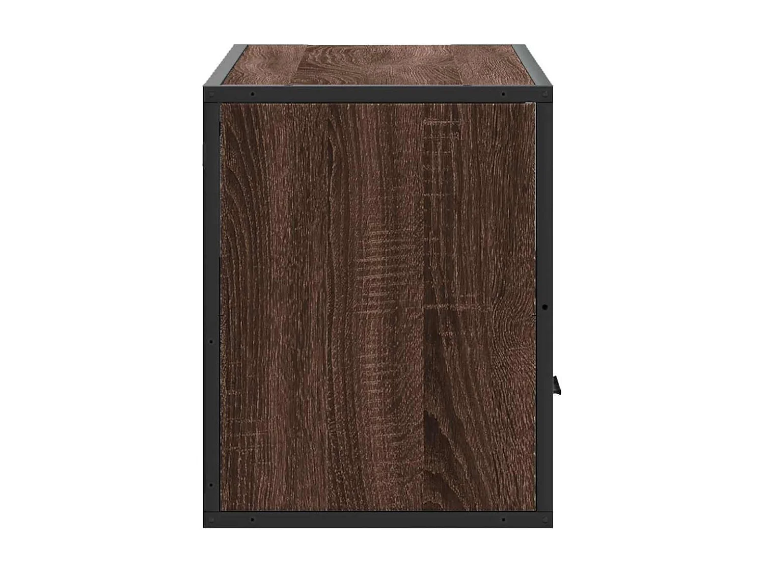 Tv-meubel | Tv-Bank | TV-kast80x31x39,5 cm bewerkt hout metaal bruin eikenkleurig