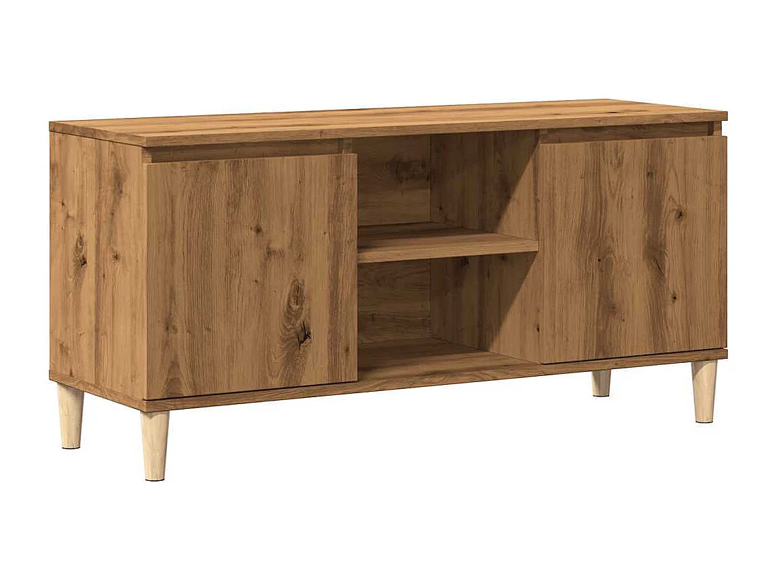 Mueble para TV  | Gabinete de TV |  Mueble de salón madera de ingeniería roble artisan 102x35x50 cm