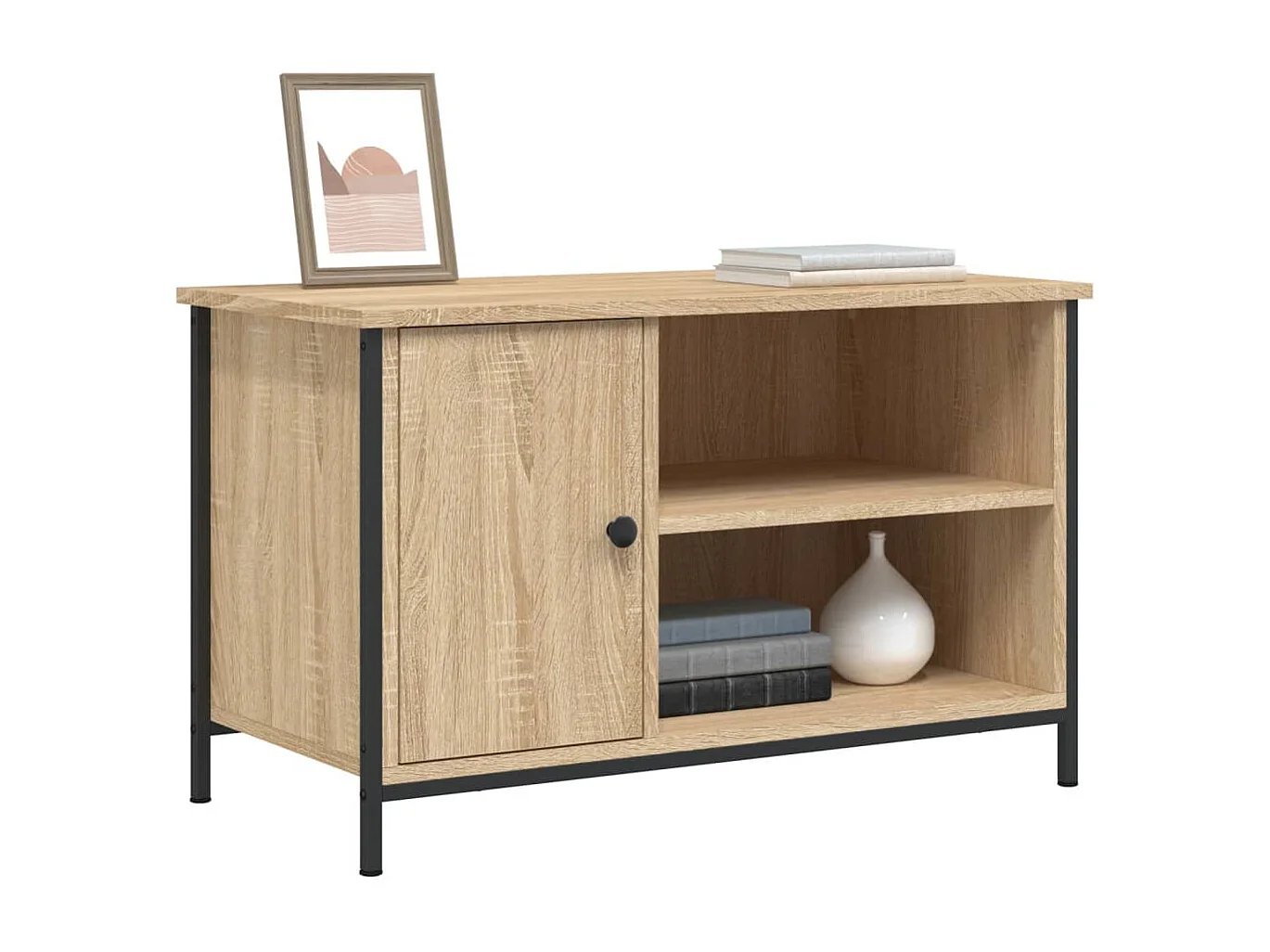 Mueble para TV  | Gabinete de TV |  Mueble de salón madera contrachapada roble Sonoma 80x40x50 cm