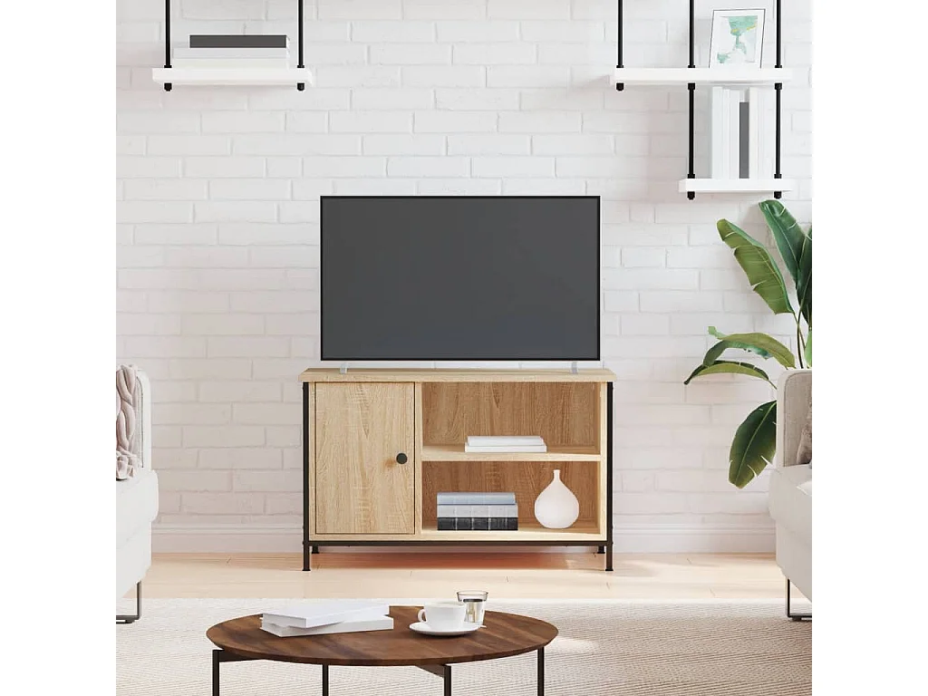 Meuble TV | Banc TV | Armoire TV Chêne sonoma 80x40x50 cm Bois d'ingénierie