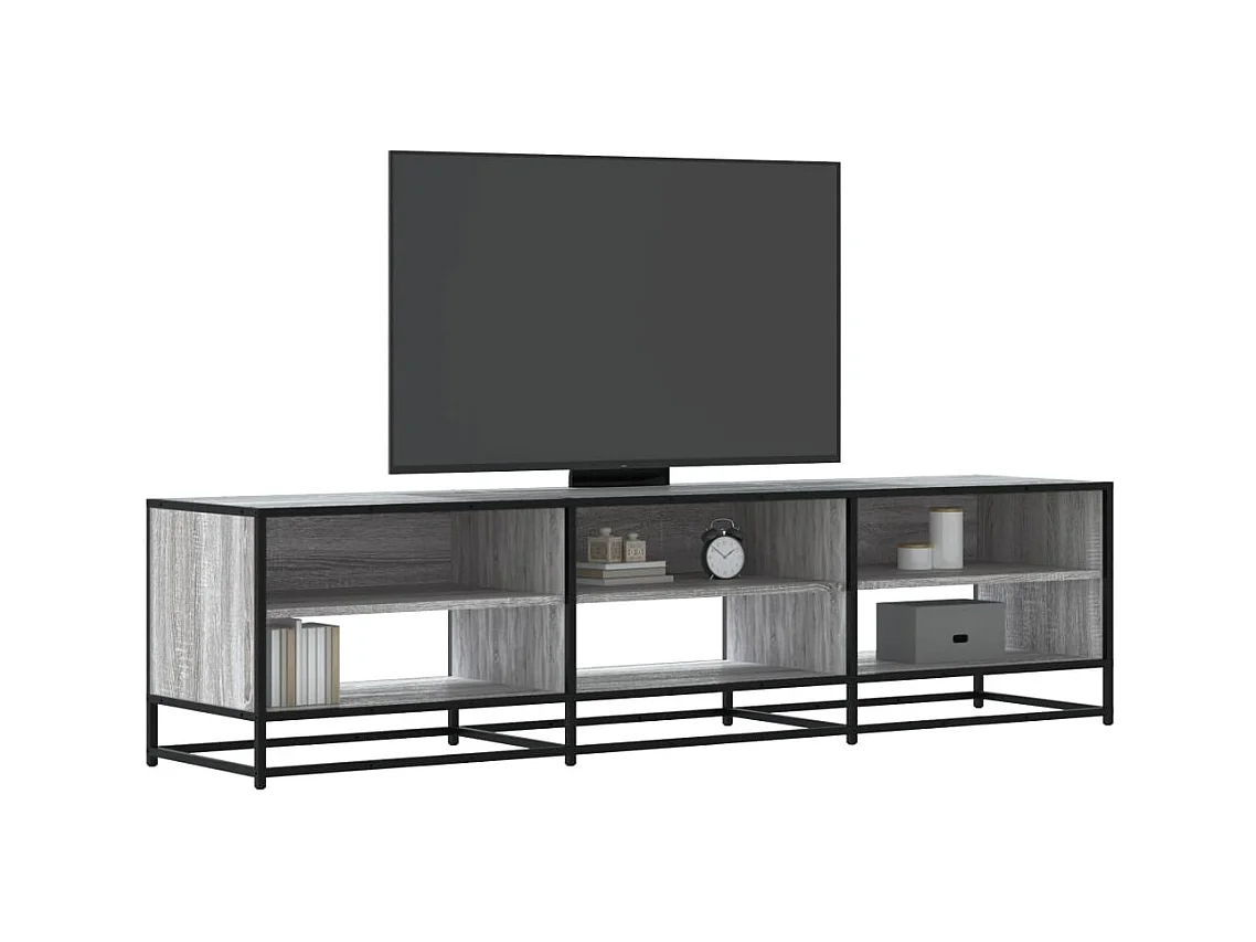 Tv-meubel | Tv-Bank | TV-kast180x40x46 cm bewerkt hout grijs sonoma eikenkleurig