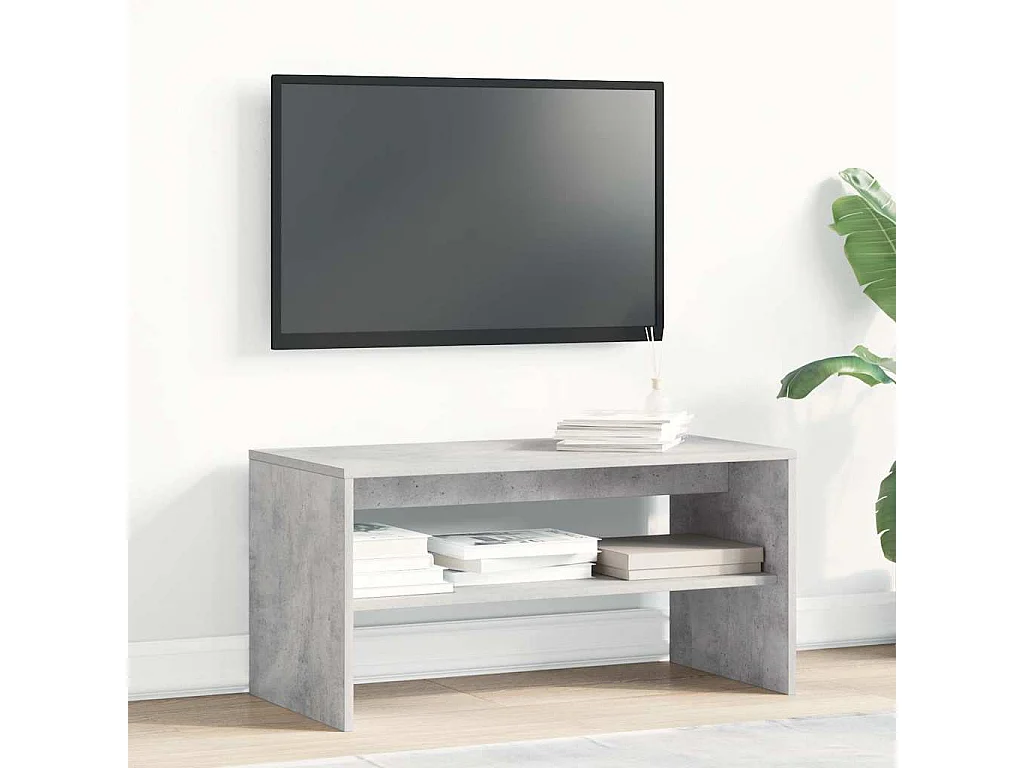 Meuble TV | Banc TV | Armoire TV Gris cement 80 x 40 x 40 cm Aggloméré