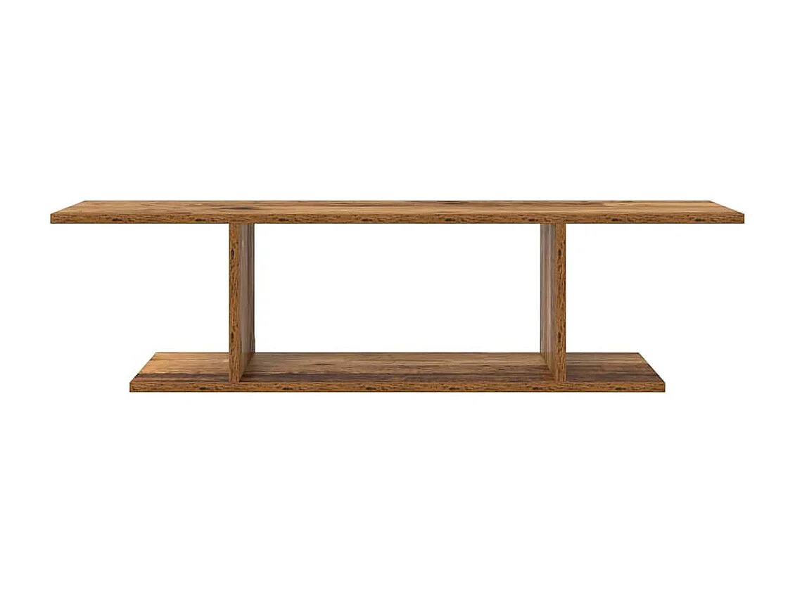 TV-kast | Tv-meubel | Tv-Bank met plank met opslag Bruin 103 x 30 x 26,5 cm Bewerkt hout