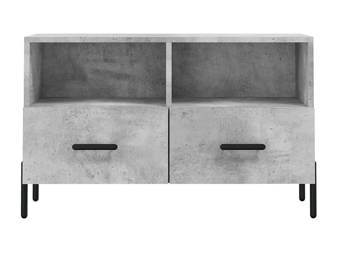 Mueble para TV  | Gabinete de TV |  Mueble de salón madera contrachapada gris hormigón 80x36x50 cm
