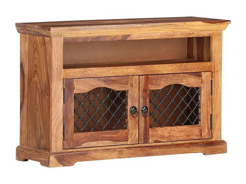 Mueble de TV | Mueble de salón de madera maciza de acacia 90x30x60 cm