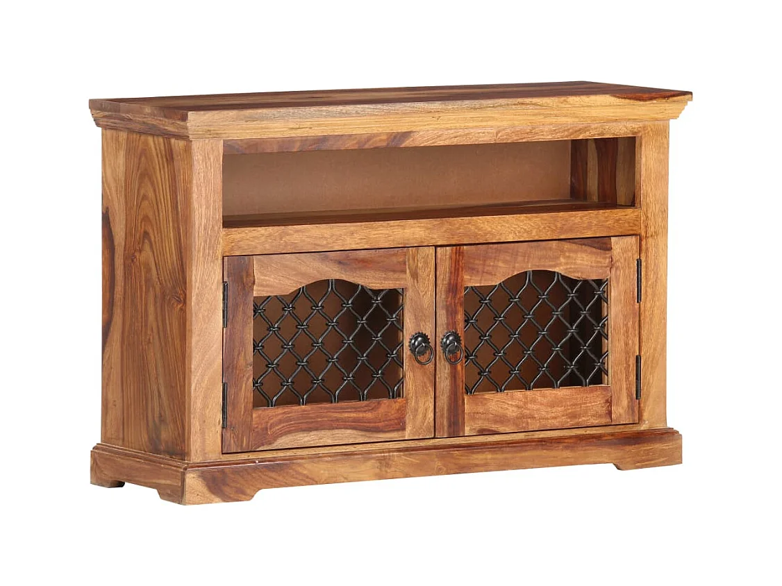 Mueble de TV | Mueble de salón de madera maciza de acacia 90x30x60 cm