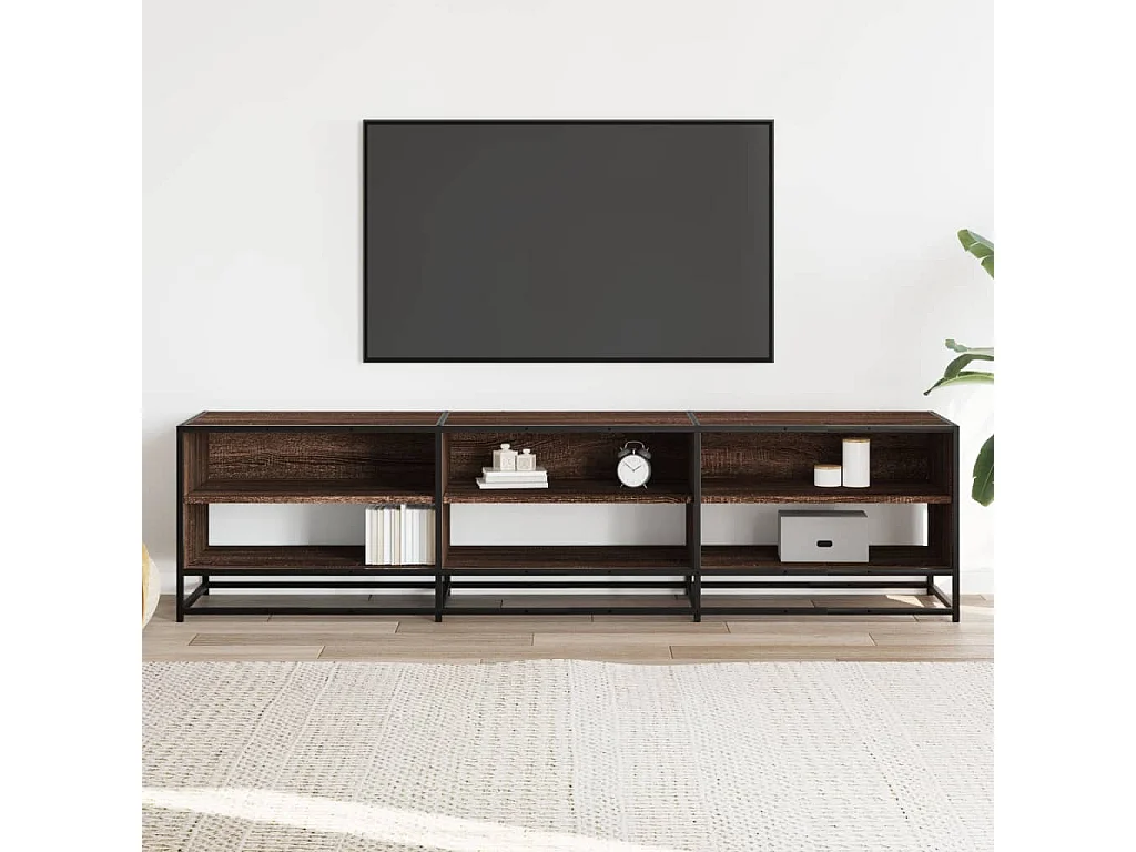 Tv-meubel | Tv-Bank | TV-kast180x40x46 cm bewerkt hout bruin eikenkleurig
