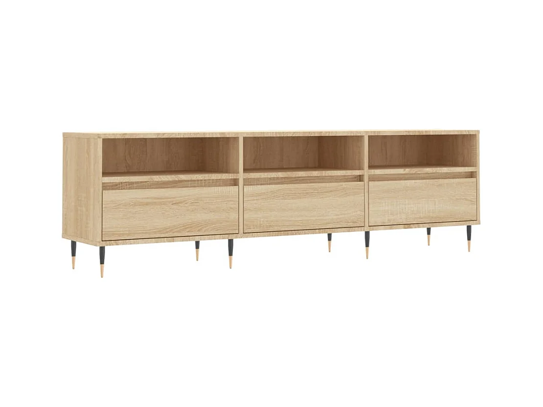 Mueble de TV | Mueble de salón madera contrachapada roble Sonoma 150x30x44,5 cm