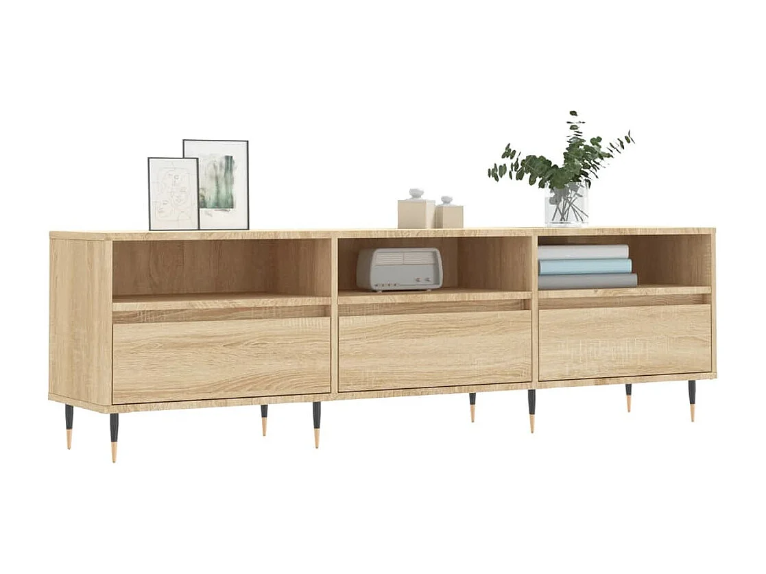 Meuble TV | Banc TV | Armoire TV chêne sonoma 150x30x44,5 cm bois d'ingénierie