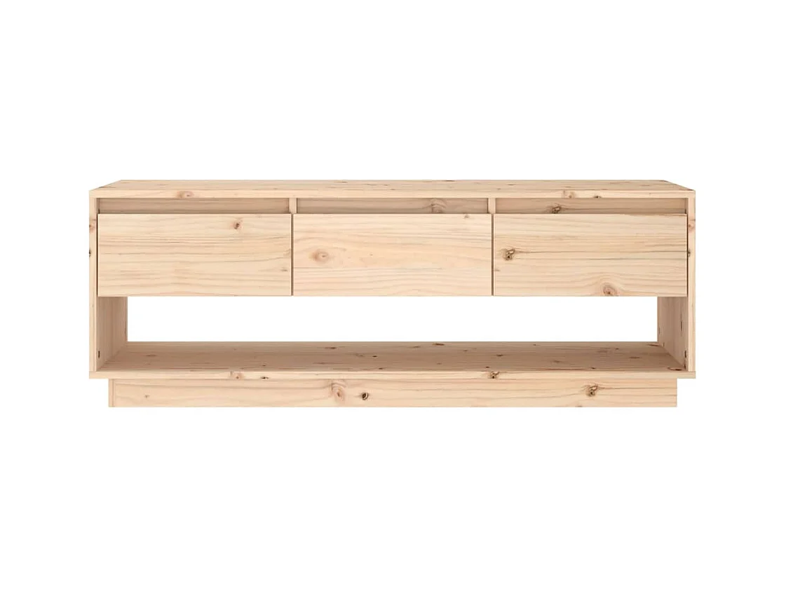 Mueble de TV | Mueble de salón de madera maciza de pino 110,5x34x40 cm