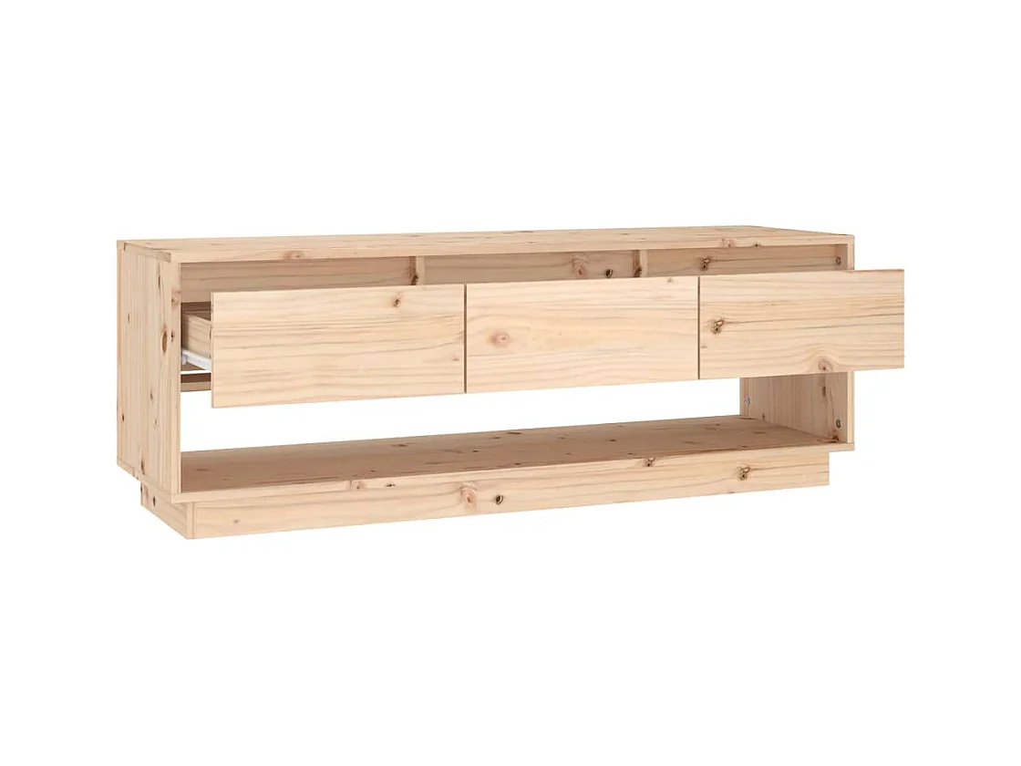 Mueble de TV | Mueble de salón de madera maciza de pino 110,5x34x40 cm