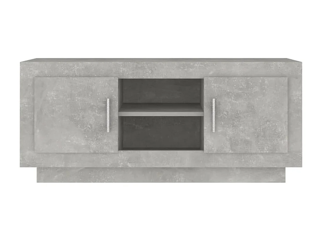 Mueble de TV | Mueble de salón madera contrachapada gris hormigón 102x35x45 cm