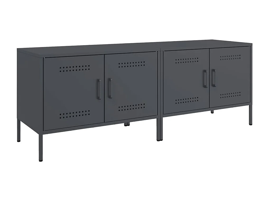 Meubles TV | Bancs TV | Armoires TV 2 pcs anthracite 68x39x50,5 cm acier