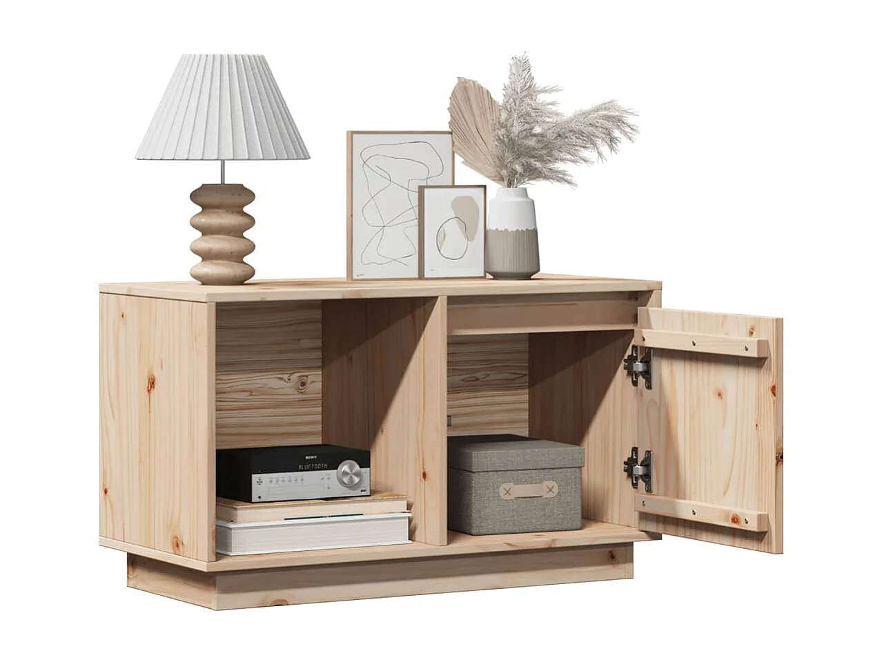 Meuble TV | Banc TV | Armoire TV 74x35x44 cm Bois de pin massif