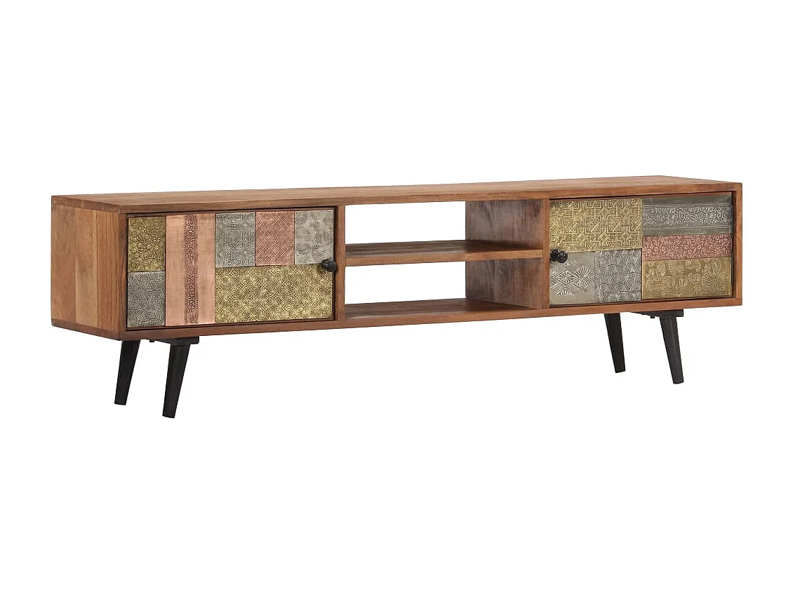 Meuble TV | Banc TV | Armoire TV 140x30x40 cm Bois solide d'acacia