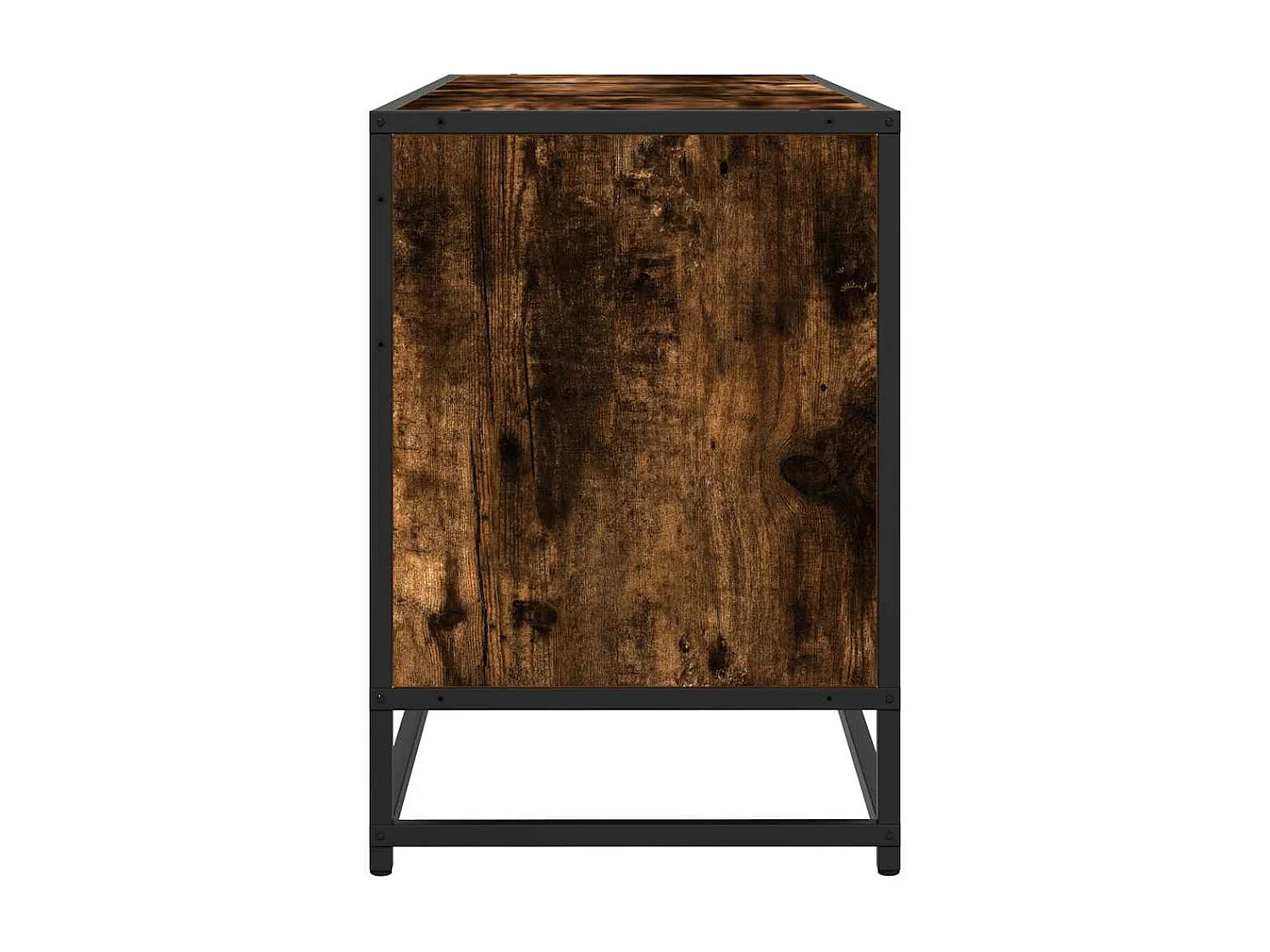 Tv-meubel | Tv-Bank | TV-kast150x35x41 cm bewerkt hout metaal gerookt eikenkleurig